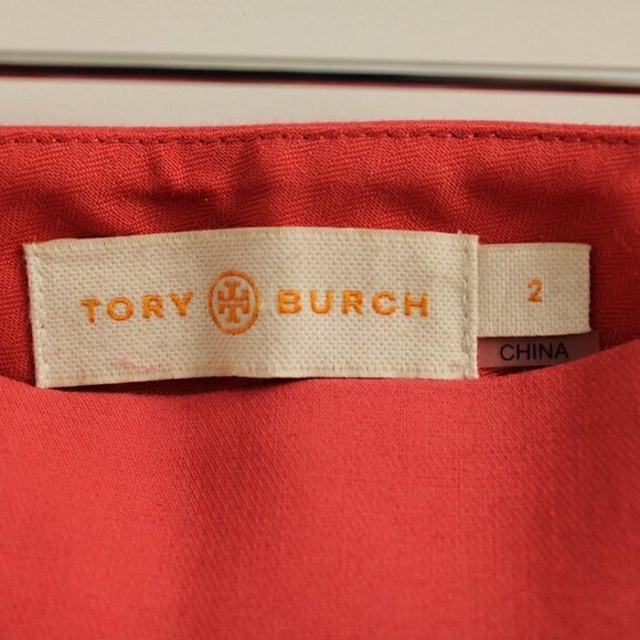 Tory Burch Callie Ankle Pants in Orange 2 Womens Trousers - Picture 2 of 3